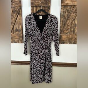 Anne Klein Long Sleeve Wrap Dress Women’s Medium